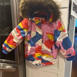 Mini Boden Colorful Puffer Jacket